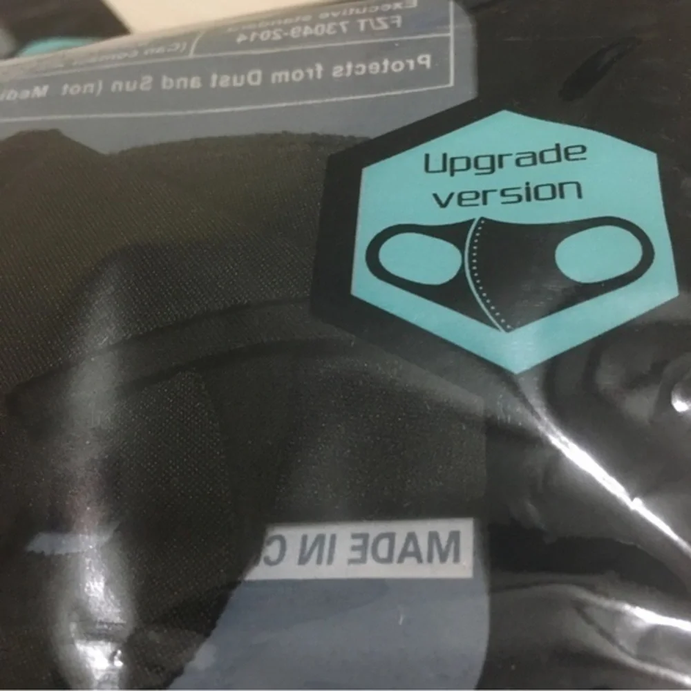 Black face masks